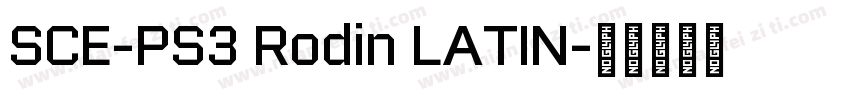 SCE-PS3 Rodin LATIN字体转换